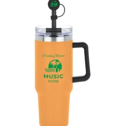 Intrepid Vacuum Mug with Straw & Topper - 40 oz