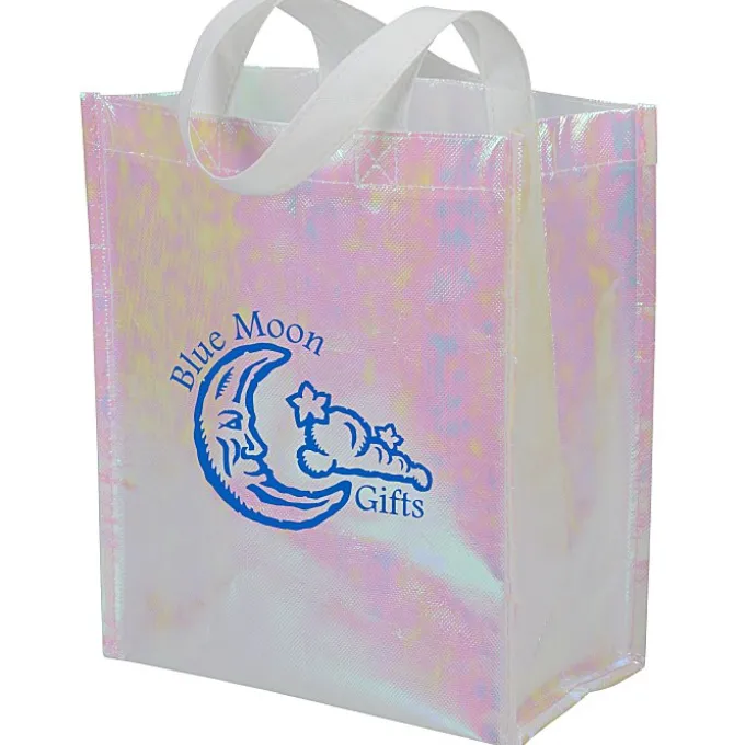 Iridescent Laminated Non-Woven Gift Tote