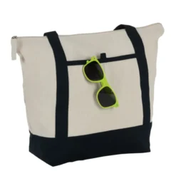 Isle Zippered Organic Cotton Tote