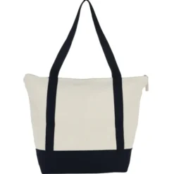 Isle Zippered Organic Cotton Tote
