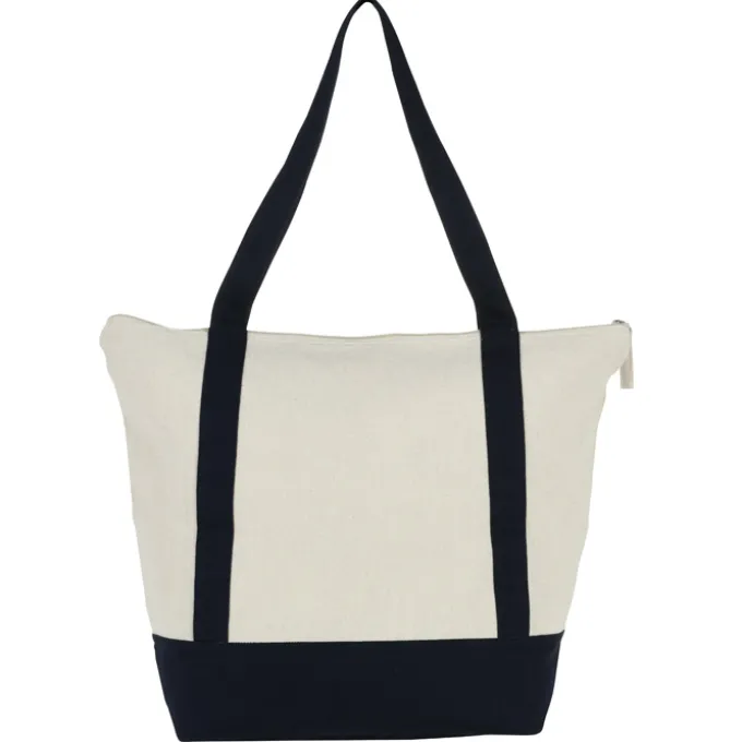 Isle Zippered Organic Cotton Tote