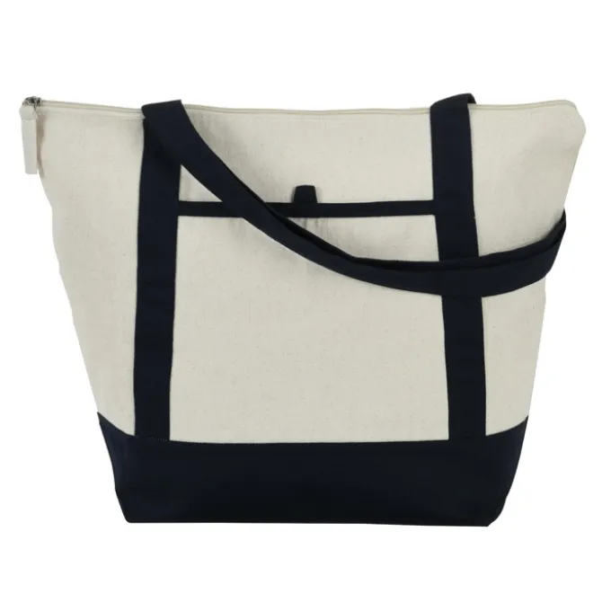 Isle Zippered Organic Cotton Tote