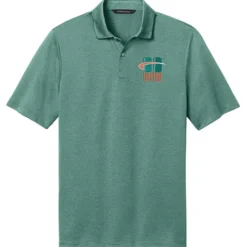 Jacquard Textured Jersey Polo - Men's