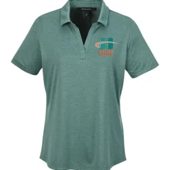 Jacquard Textured Jersey Polo - Ladies'