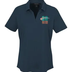 Jacquard Textured Jersey Polo - Ladies'