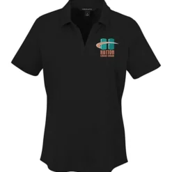 Jacquard Textured Jersey Polo - Ladies'