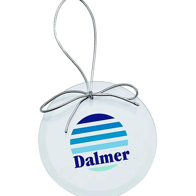 Jade Crystal Ornament - Round - Full Color