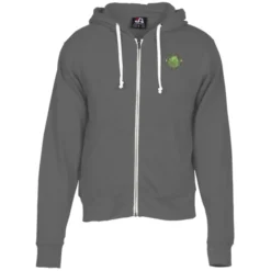 J. America Tri-Blend Full-Zip Hoodie - Embroidered
