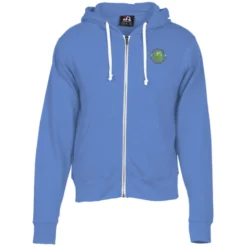 J. America Tri-Blend Full-Zip Hoodie - Embroidered