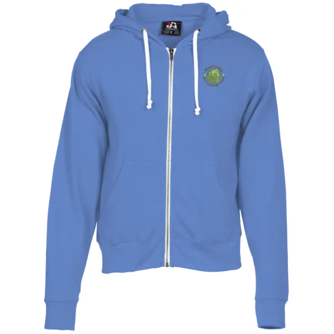 J. America Tri-Blend Full-Zip Hoodie - Embroidered