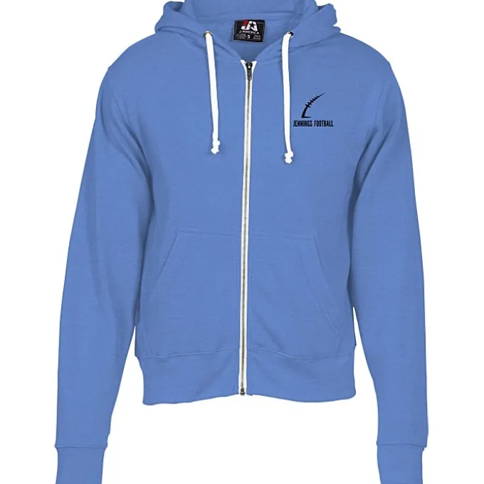 J. America Tri-Blend Full-Zip Hoodie - Screen