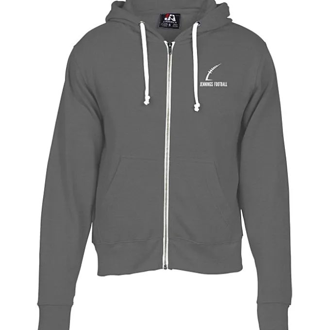 J. America Tri-Blend Full-Zip Hoodie - Screen
