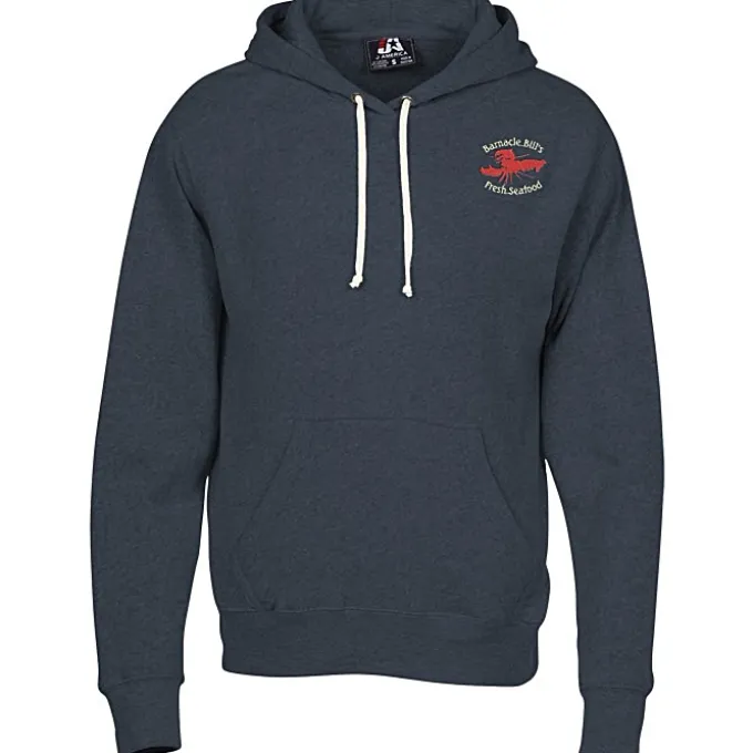 J. America Tri-Blend Hoodie - Embroidered