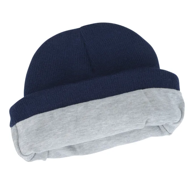Jersey Lined Knit Cuff Beanie