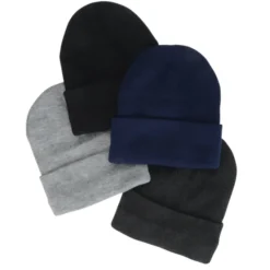 Jersey Lined Knit Cuff Beanie