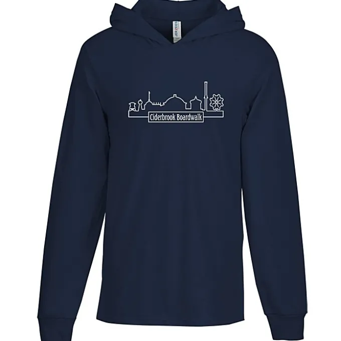 Jerzees Classics Cotton Long Sleeve Hooded T-Shirt - Screen