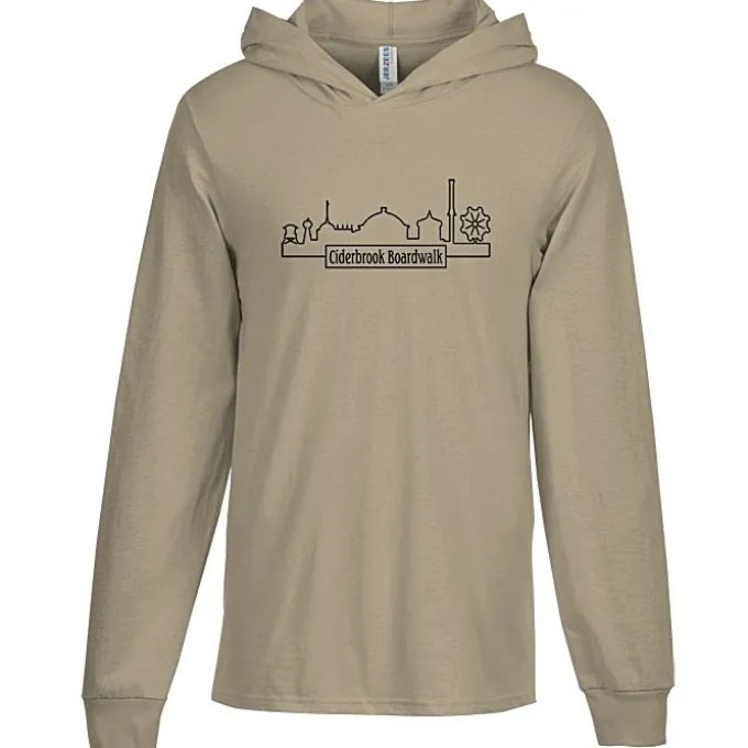 Jerzees Classics Cotton Long Sleeve Hooded T-Shirt - Screen
