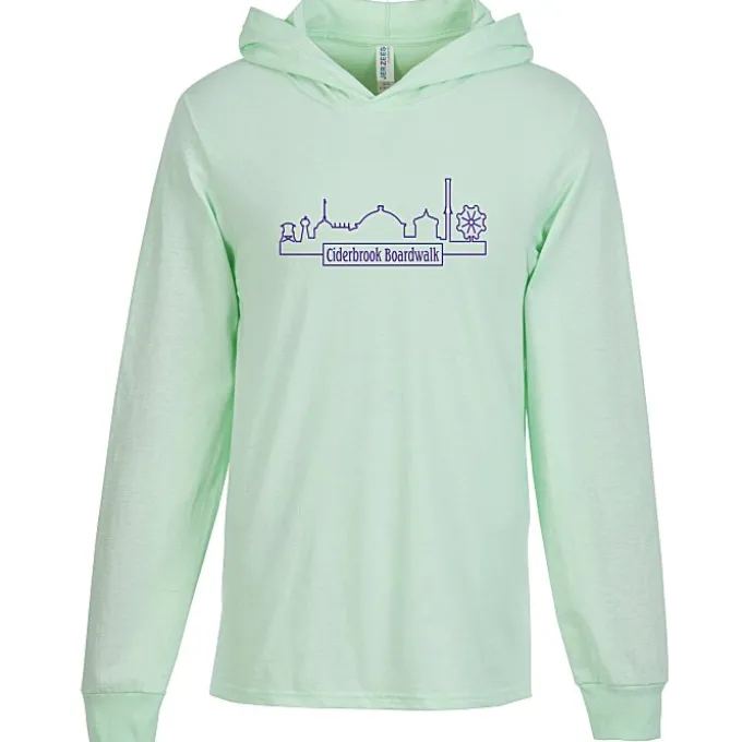 Jerzees Classics Cotton Long Sleeve Hooded T-Shirt - Screen