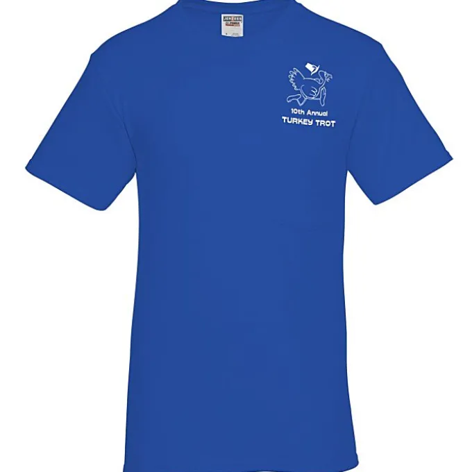 Jerzees Dri-Power 50/50 Pocket T-Shirt - Men's