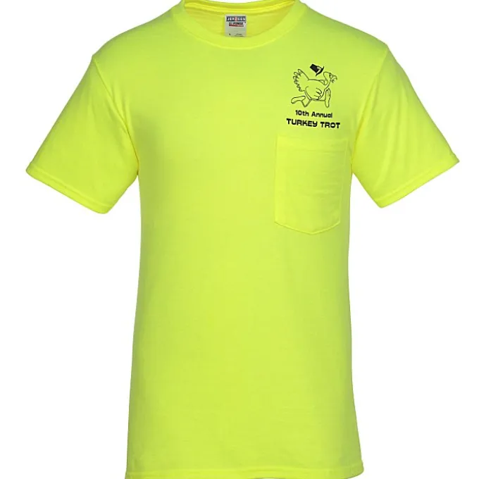 Jerzees Dri-Power 50/50 Pocket T-Shirt - Men's
