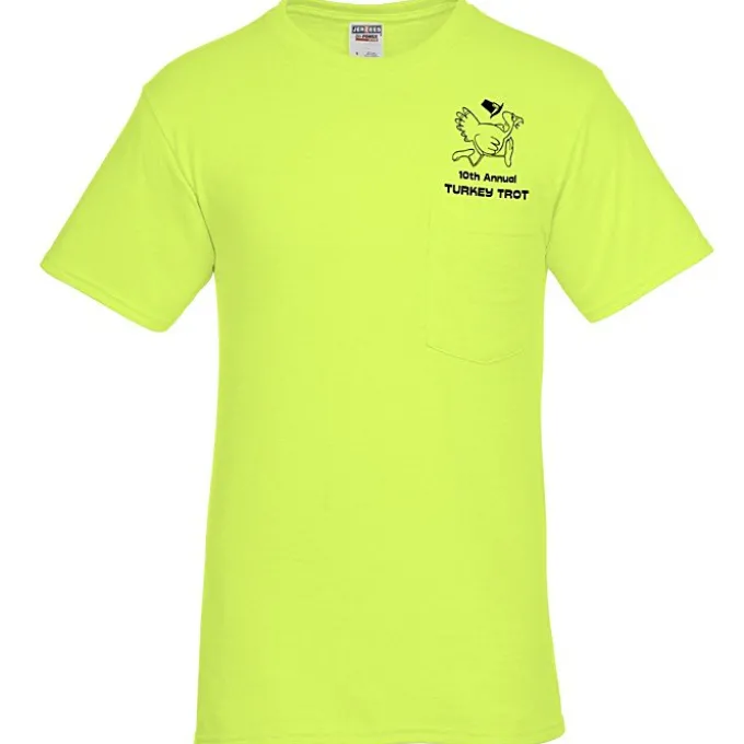 Jerzees Dri-Power 50/50 Pocket T-Shirt - Men's