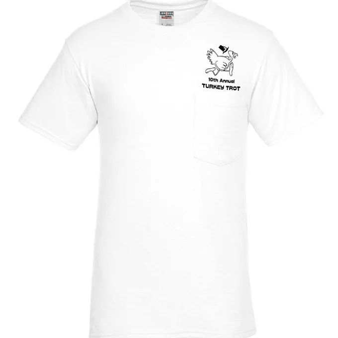 Jerzees Dri-Power 50/50 Pocket T-Shirt - Men's