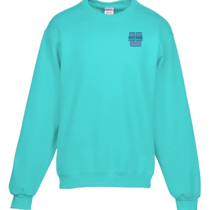 Jerzees NuBlend Crewneck Sweatshirt - Embroidered