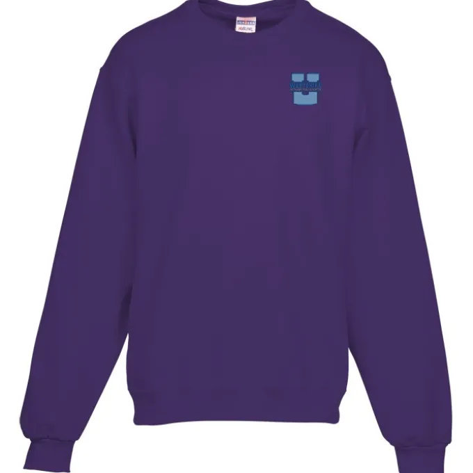 Jerzees NuBlend Crewneck Sweatshirt - Embroidered