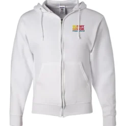 Jerzees NuBlend Full-Zip Hooded Sweatshirt - Embroidered