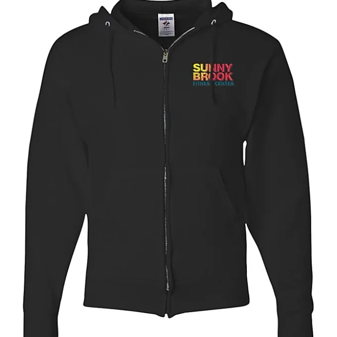 Jerzees NuBlend Full-Zip Hooded Sweatshirt - Embroidered