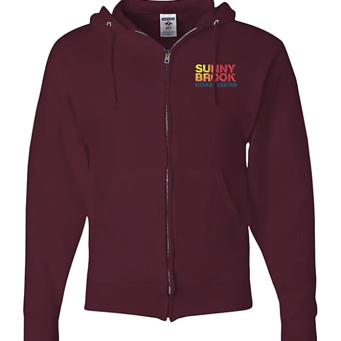 Jerzees NuBlend Full-Zip Hooded Sweatshirt - Embroidered