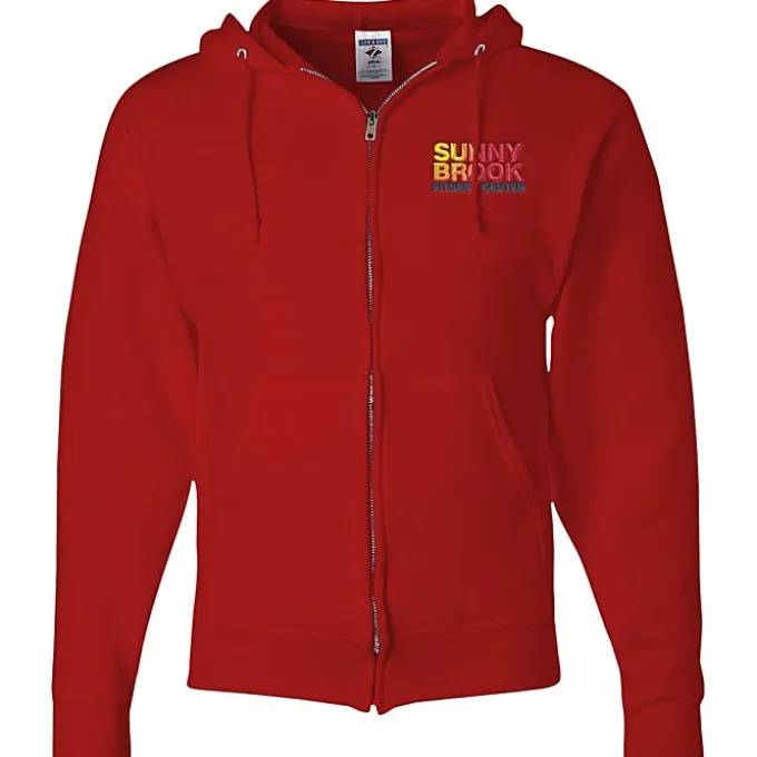 Jerzees NuBlend Full-Zip Hooded Sweatshirt - Embroidered