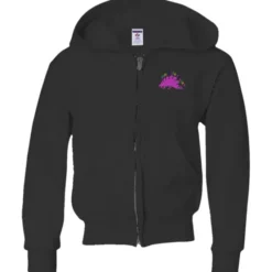 Jerzees NuBlend Full-Zip Hooded Sweatshirt - Youth - Embroidered