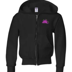 Jerzees NuBlend Full-Zip Hooded Sweatshirt - Youth - Embroidered