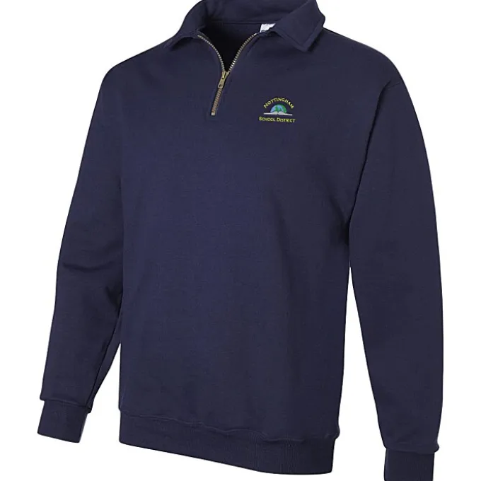 Jerzees Nublend Super Sweats 1/4-Zip Pullover - Embroidered