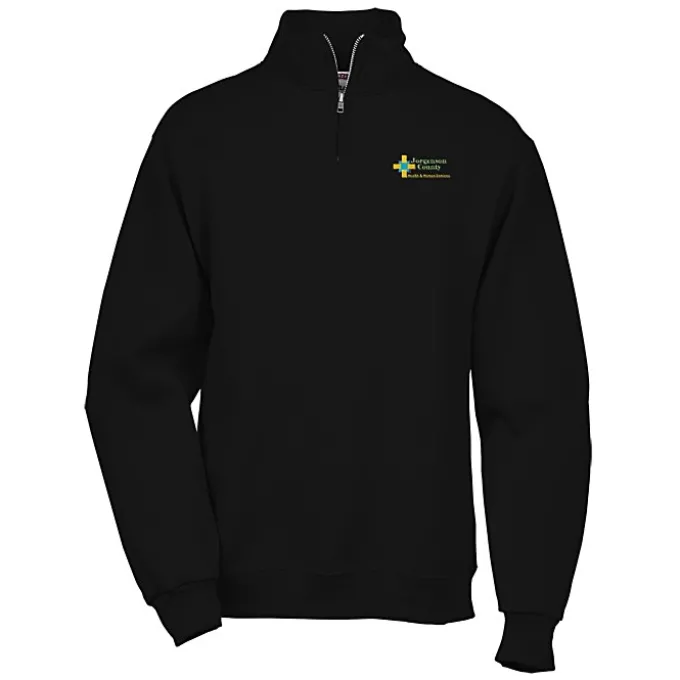 Jerzees NuBlend 1/4-Zip Sweatshirt - Embroidered