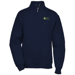 Jerzees NuBlend 1/4-Zip Sweatshirt - Embroidered