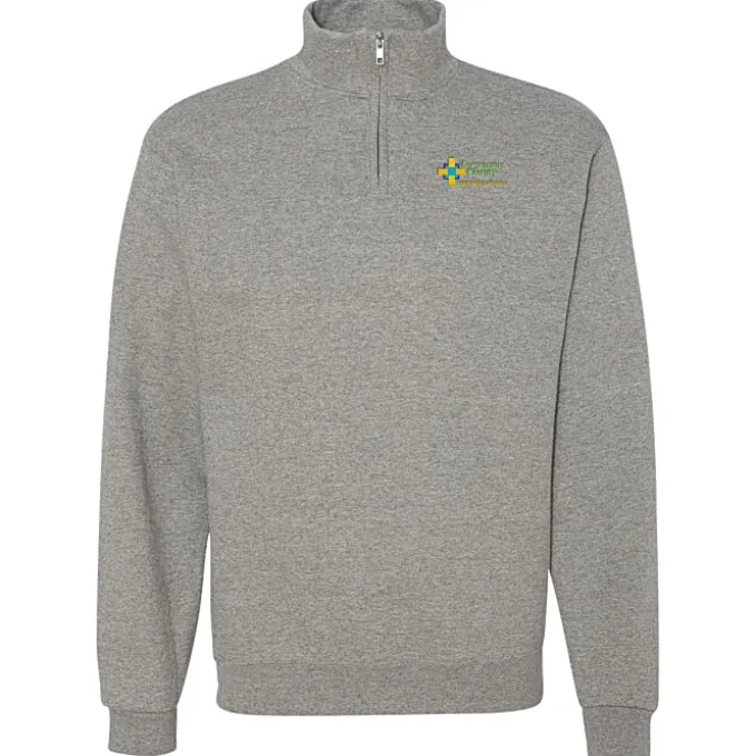 Jerzees NuBlend 1/4-Zip Sweatshirt - Embroidered