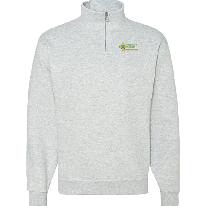 Jerzees NuBlend 1/4-Zip Sweatshirt - Embroidered - 24 hr