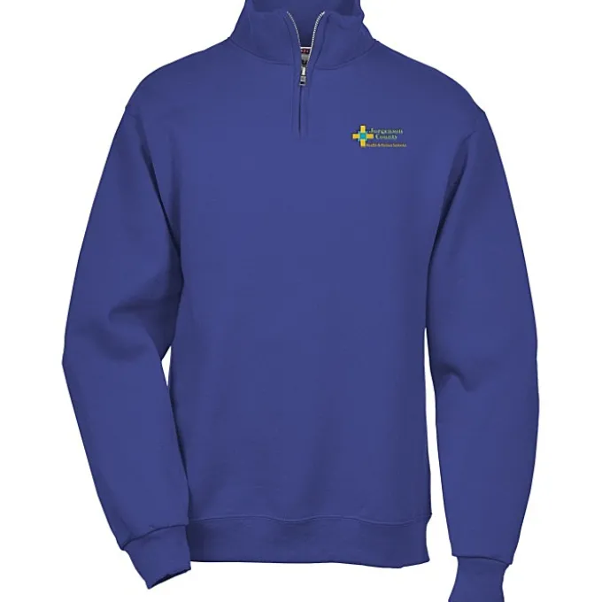 Jerzees NuBlend 1/4-Zip Sweatshirt - Embroidered - 24 hr
