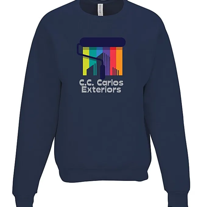 Jerzees Rugged Fleece Crewneck Sweatshirt - Full Color