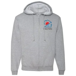 Jerzees Rugged Fleece Full-Zip Hooded Sweatshirt - Full Color