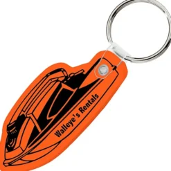 Jet Ski Soft Keychain - Translucent