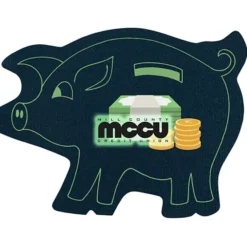 Jumbo Cushioned Jar Opener - Piggy Bank - Full Color
