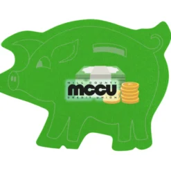 Jumbo Cushioned Jar Opener - Piggy Bank - Full Color