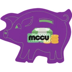Jumbo Cushioned Jar Opener - Piggy Bank - Full Color