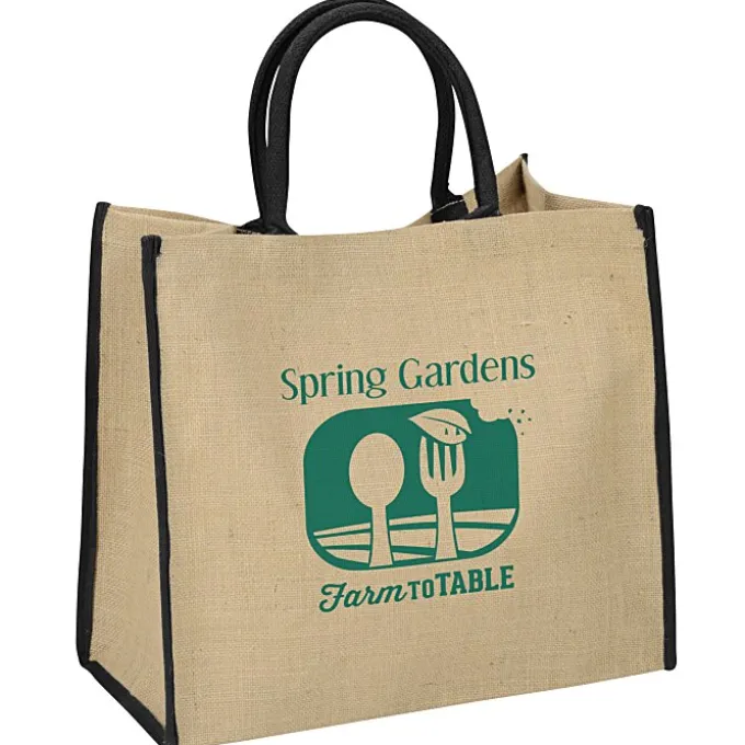 Jute Shopping Tote