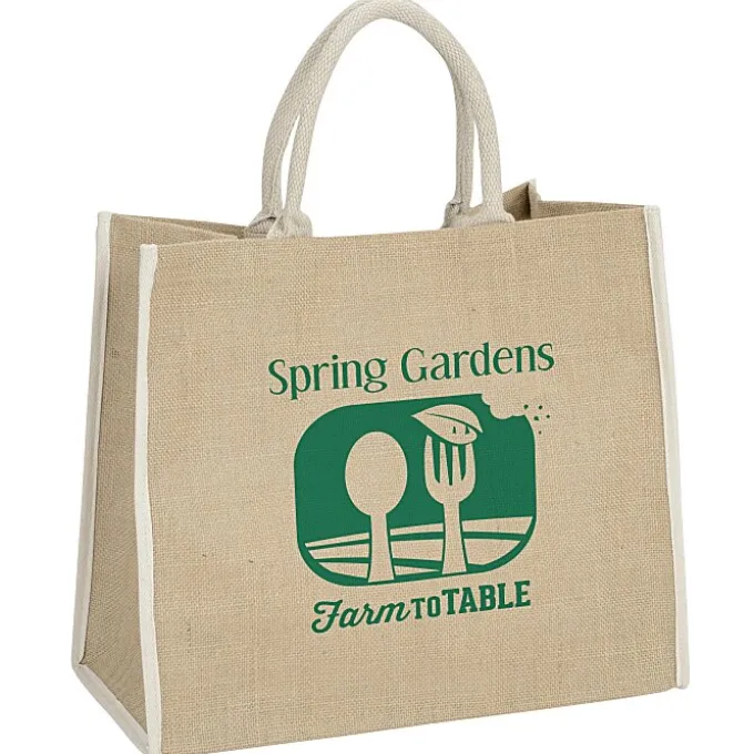 Jute Shopping Tote