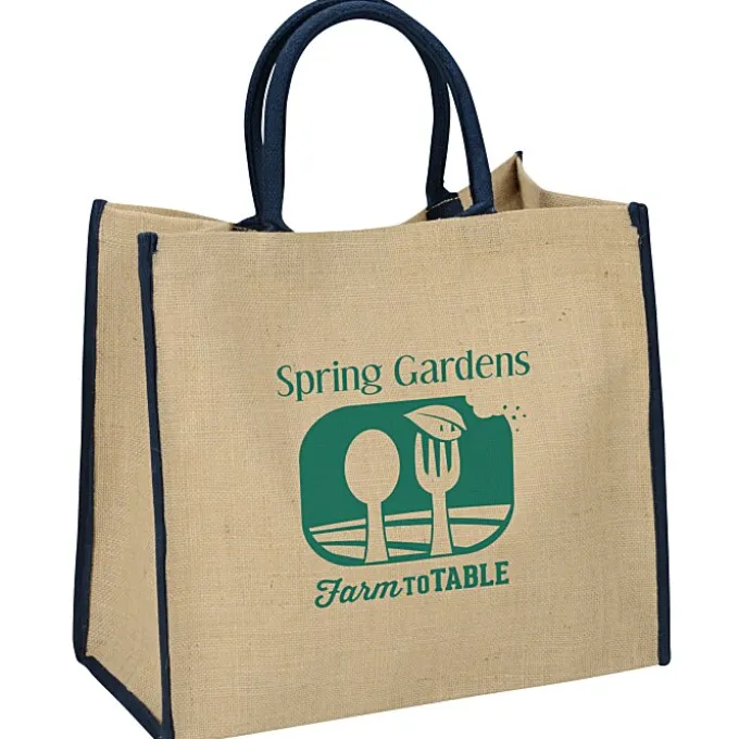 Jute Shopping Tote
