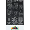 Kitchen Cheat Sheet Magnet - 30 mil